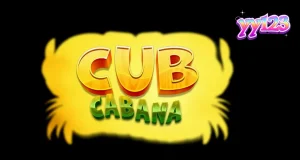 Tampilan visual slot Cub Cabana dengan tema pesta tropis dan simbol-simbol eksotis.